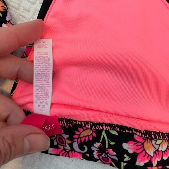 Victoria Secret Floral Bikini Top Size M - Picture 13 of 14